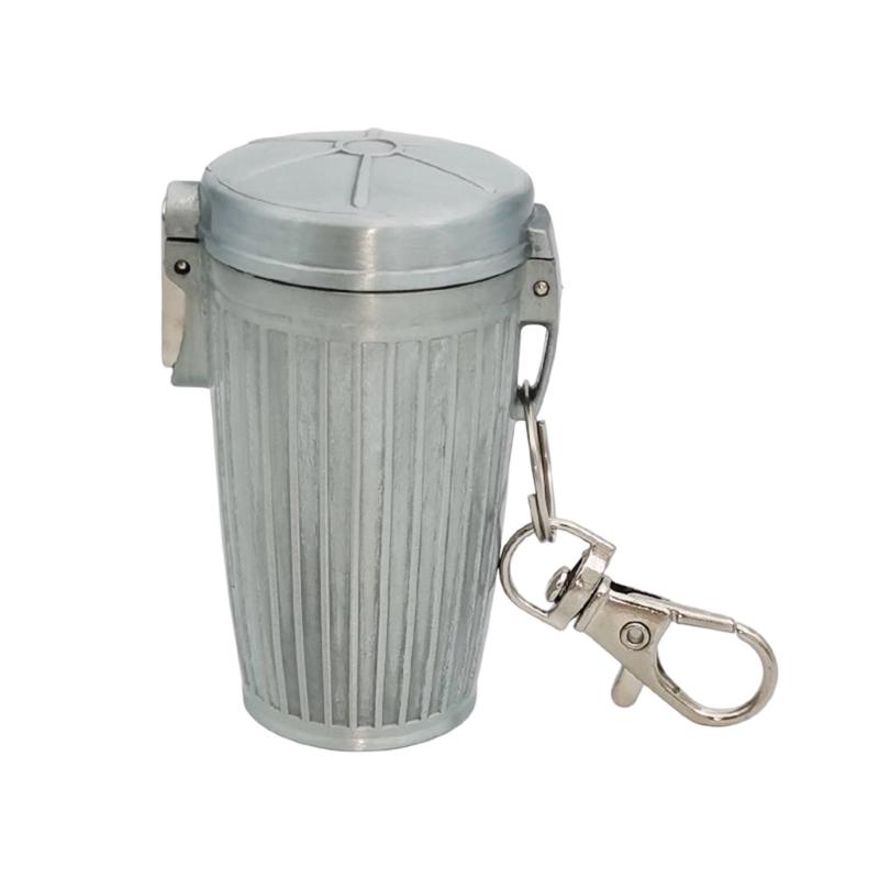 Convenient Metal Travel Ashtray With Secure Lid Creative Portable Ashtray Ashes Holder SpillProof for Outdoor Indoor Use