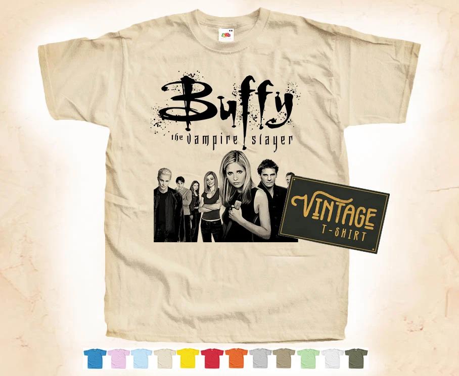 

Black Print BUFFY The Vampire Slayer v.1 T-SHIRT Tee Vintage Poster Colors S-5XL 2XL