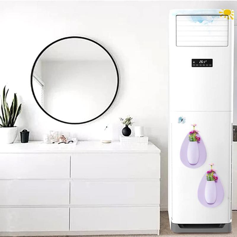 Silicone Flower Vase Self Adhesion Hydroponics Planter Sticker Wall for Glass Wall Window Party Wedding Festival Home