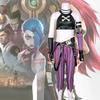 Game Jinx Cosplay Costume Anime LOL Jinx Arcane Cosplay Uniform Outfits Halloween Carnival Suit Custom Made Halloween Costume