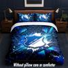 Ensemble de literie TSG Hoffenheim FC 1 Housse de couette + 2 Taies d'oreiller Doux Respirant Linge de lit pour la maison