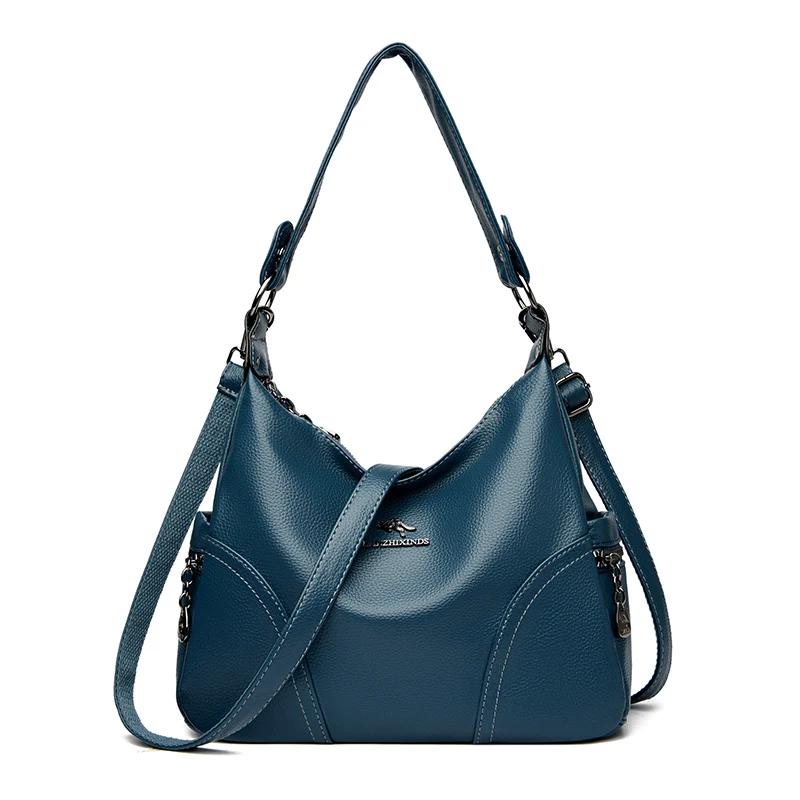 New Style Leather Luxury Women's Bag, Designer Solid Color Women's Shoulder Crossbody Bag Ladies Handbag