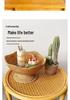 Handcrafted Nordic Autumn Rattan Fruit Bowl - American Style Living Room Decor