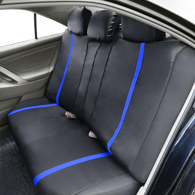 AUTO PLUS Universal Car Seat Cover Set Pu Leather Vehicle Cushion Full Surrounded Protector Fit Most Car Suv Truck  Accessories