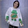 2023 Autumn/Winter Bear Rhinestone Mink Velvet Sweater - Women's Soft, High-Class Feel Printed Top