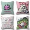 Kawaii SSimons Cat anime  Personalized Pillow Dust Cover Bedroom Kids Party Decoration Pillowcase Birthday Children Gift