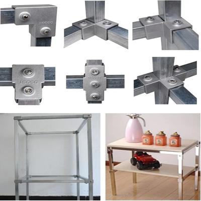 Aluminum Alloy Aluminum Alloy Elbow Fixed Pipe Clamp Pipe Fixed Joint New Square Tube