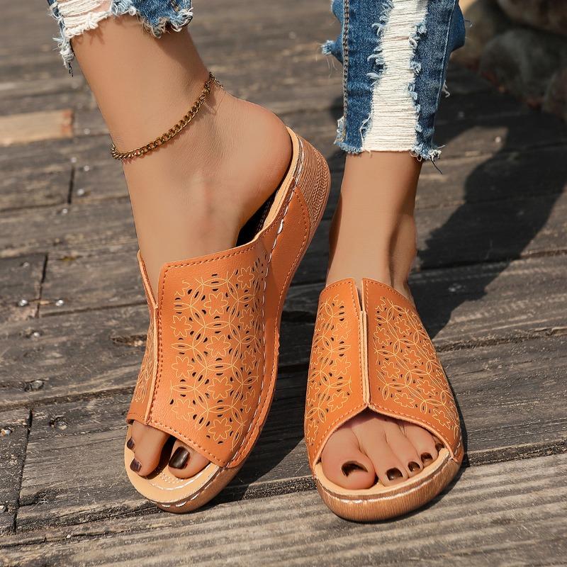 Fashion 2025 Shoes Sandals Summer Open Toe Women's Shoes Slides Sandals for Women Wedge Shoes Comfortable Female Footwear Slipper