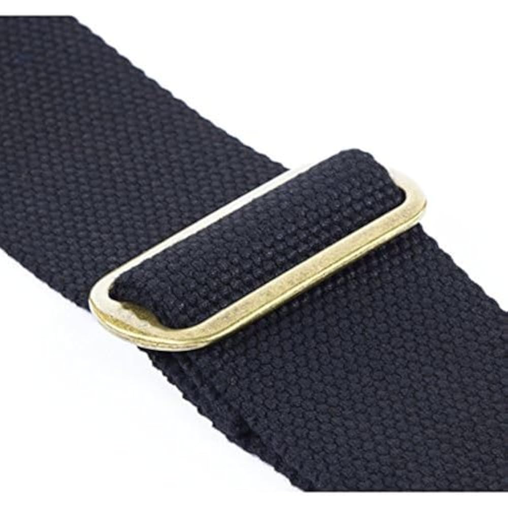 [Fender] Strap Cotton/Leather Strap, Black