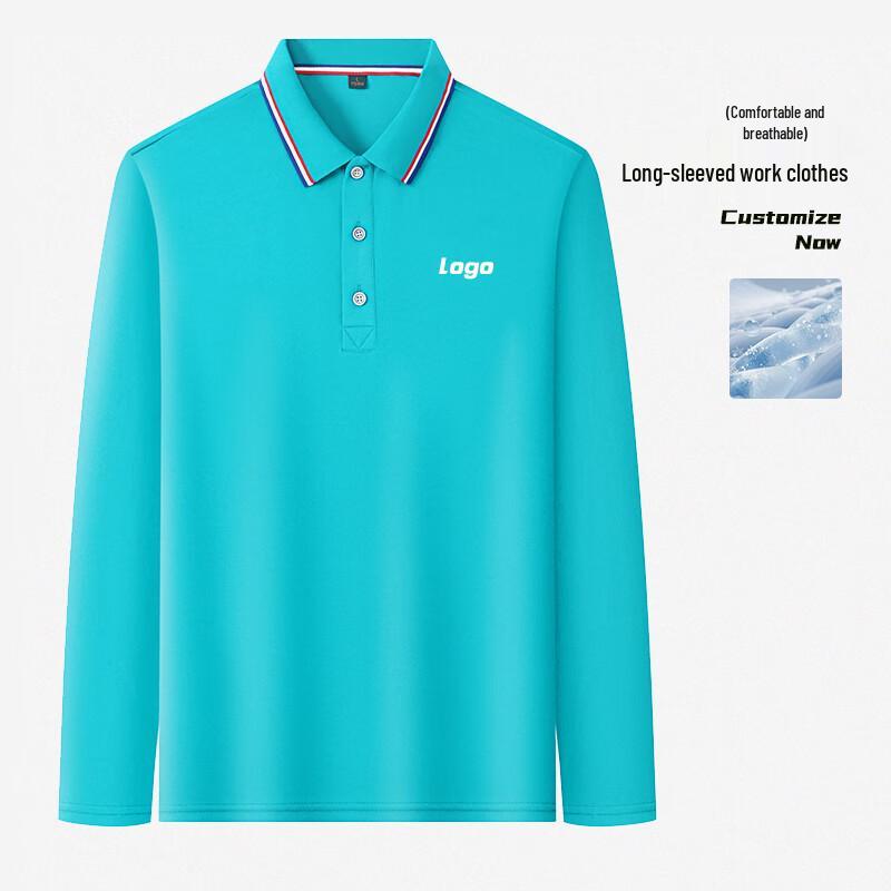 Unisex Fall/Winter Long-Sleeve Polo Shirt
