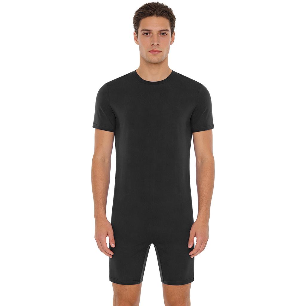 Mono Adaptativo Unisex S-3XL: Mono con Cremallera Trasera Anti-Deslizamiento, Manga Corta de Fácil Cuidado para Personas Mayores y con Necesidades Especiales