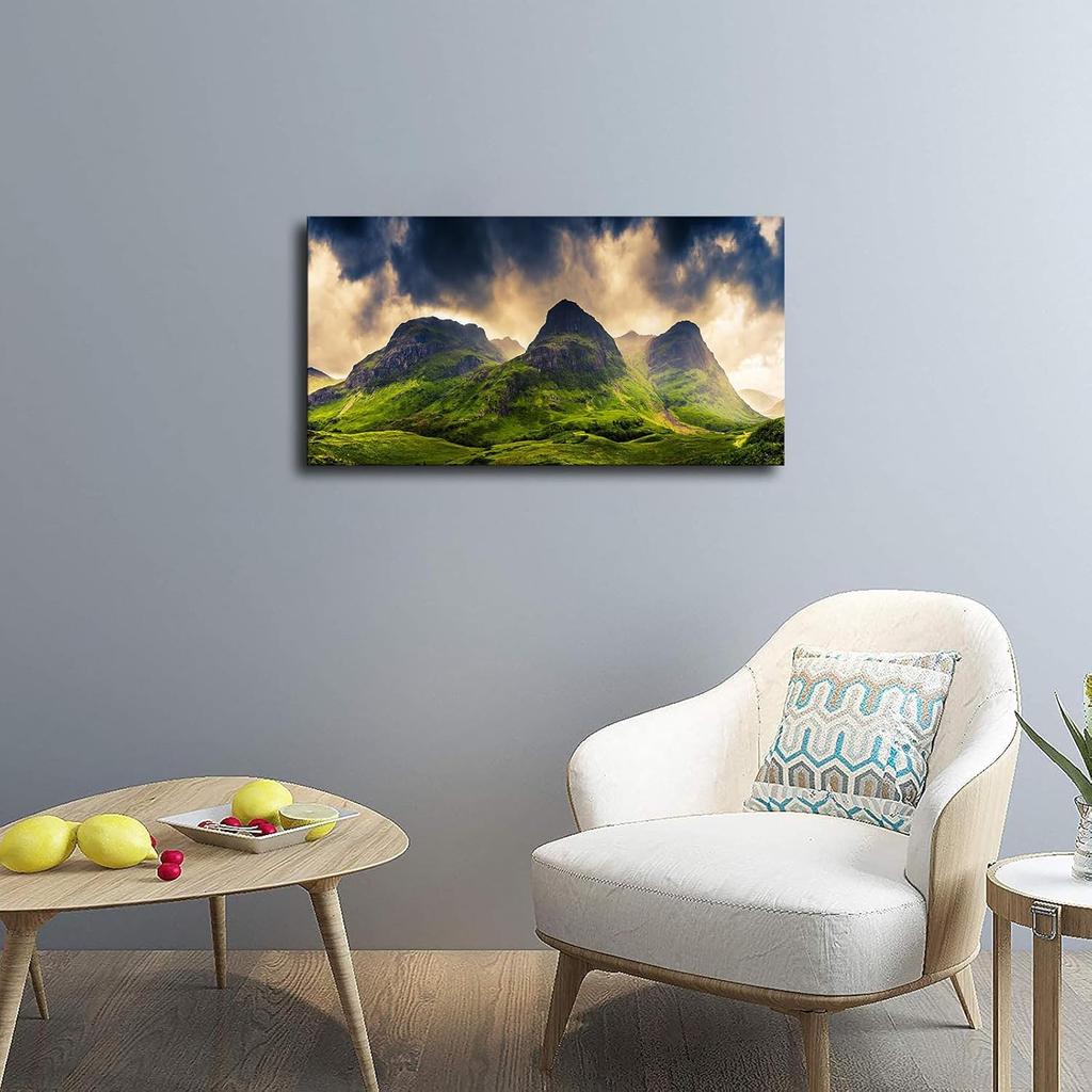 Scottish Nature Landscape Canvas Wall Decor Art Painting Prints On Modern Posters Prints Artwork for Living Room, Bathroom,Bedroom,Home