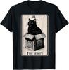 The Hermit Tarot Card Mystic Cat In Box Funny Cat T-Shirt Unisex T-Shirt