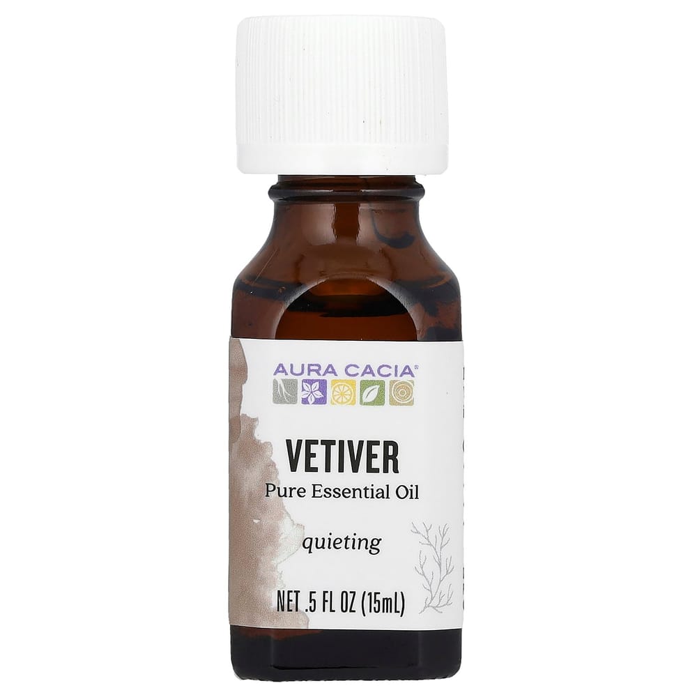 iHerb Aura Cacia Pure Essential Oil Vetiver 15ml (0.5fl oz)