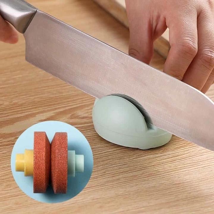 Mini utensili da cucina Affilacoltelli per uso domestico Lama per coltelli Multifunzione per affilare coltelli per pietra Affilacoltelli per pietra