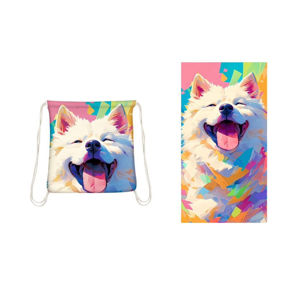 This 2-in-1 Foldable Beach Towel/printed Bath Towel/beach Towel Comes In A Convenient Storage Bag.
