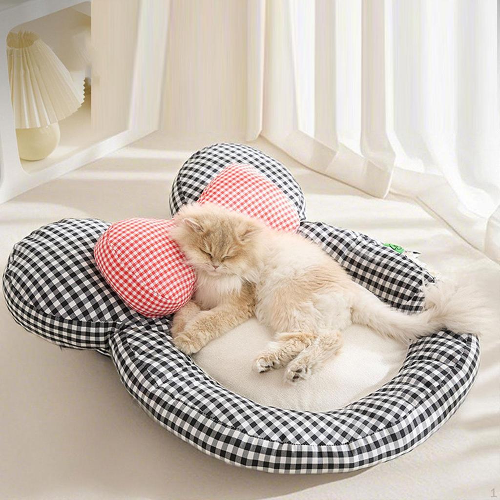 Cat Bed Furniture Soft Anti Slip Breathable Comfortable Cute Nest Pet Cushion Calming Dog