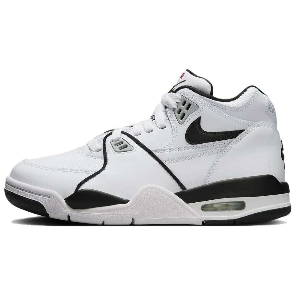 Nike Air Flight 89 GS Bílá Černá Dětské Tenisky Vlčí Šedá HF0406-102