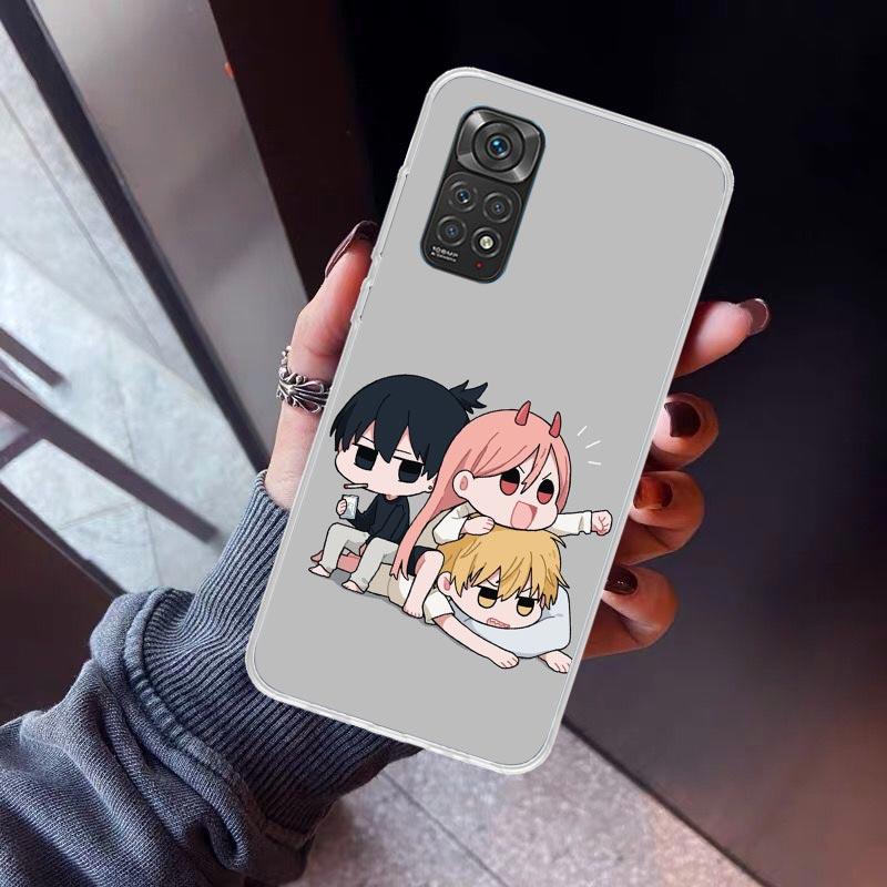 C-Chainsaw Mans Cute Phone Case For Xiaomi Poco X5 X6 X7 Pro F7 Ultra M7 Redmi 15C 15 13C 13 12C 12 10 10C 10A 9 9C 9T 9A Cover