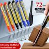 Black/Blue/Red 45mm Deep Hole Marker Pens Long Nib Head Carpenter Pen Waterproof for Measuring Woodworking Office Supplies