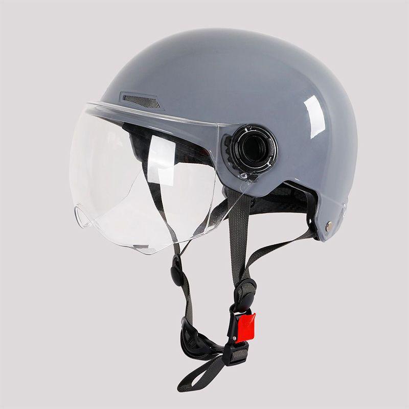 Certified Unisex Electric Vehicle Helmet, All-Season Battery Motorcycle Cap, Summer Half Helmet