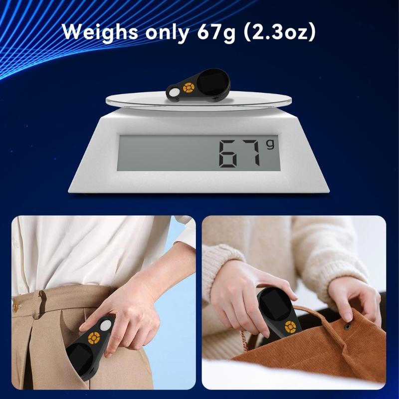 Handheld Digital Microscope 2MP Camera 500X Magnification 2Inch IPS Screen 8 Adjustable LED Light For Jewelry Stamps Inspection