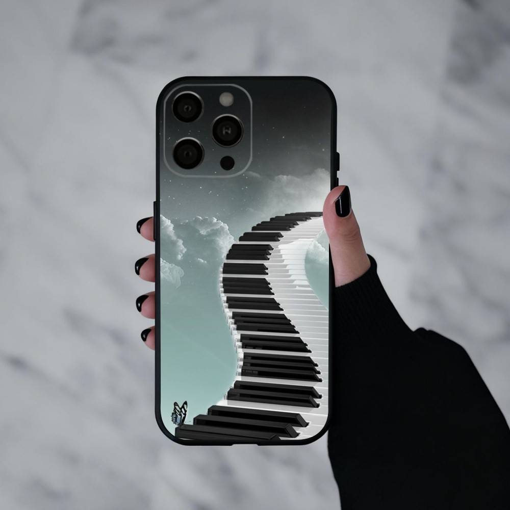 

Keyboard Art Piano Phone Case Silicone Soft For IPhone 17pro 16 15 14 13 12 11 X XR Plus Pro Max Plus iPhone13