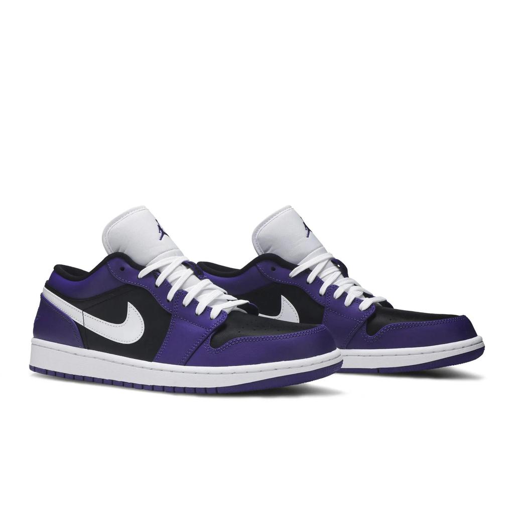 Air Jordan 1 Low 'Court Purple' (Unisex) Court Purple / Black / White Vintage Basketball Shoes 553558 501