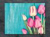 SZKLANA DESKA DO KROJENIA 40x30 TULIPANY