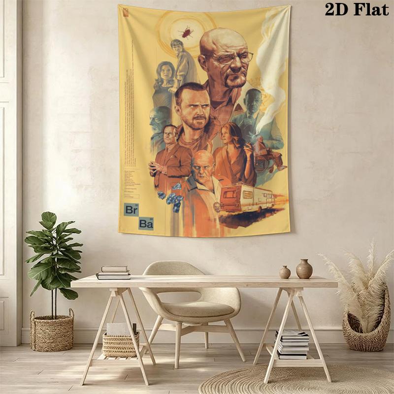 Bad Aesthetic Wall Tapestry Tapestry Fashion Print Wallmounted Homestay Soft Decoration Tapestry Atmospheric Background Cloth Home Decor