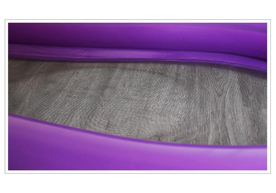 Inflatable Eggplant Float Raft with Net Lounger - Large Mesh Swimming Ring