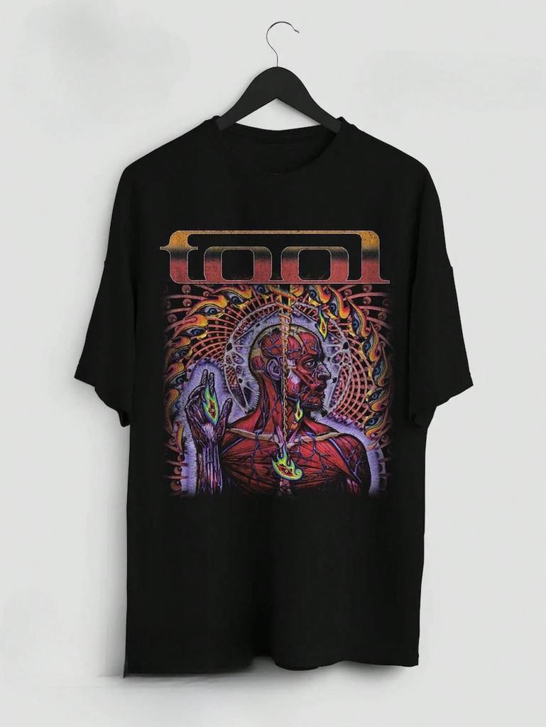 Tool Band T Shirt Metal Music Merch Shirt Retro 90s Tshirt Round Neck Oversized Printed Tshirt