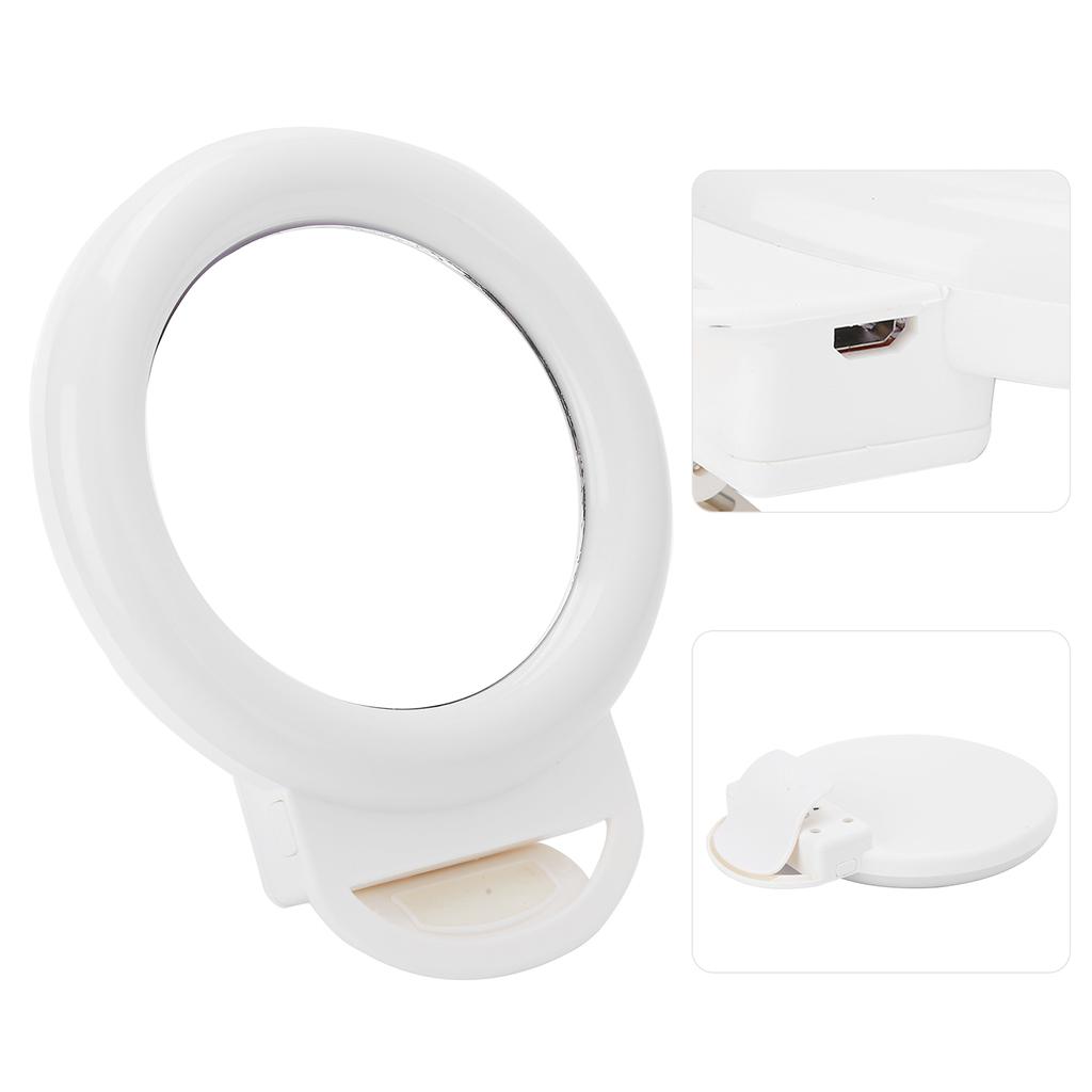 AL20 Smart Phone Fill Light LED Clip On Rechargeable Ring Fill Light for Live Streaming