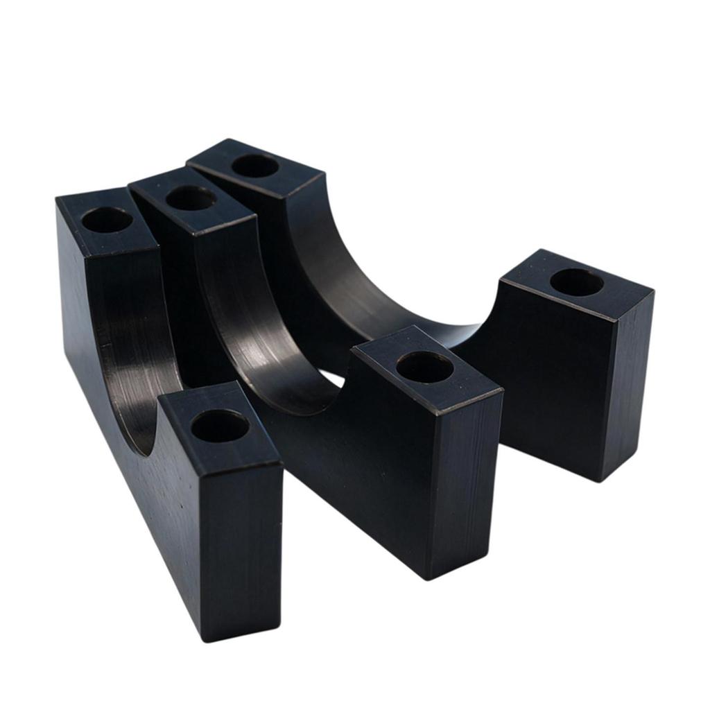 Nylon U-Shaped Groove Pipe and Cable Clamp - Wear-Resistant, Anti-Slip, Irregular Positioning Block