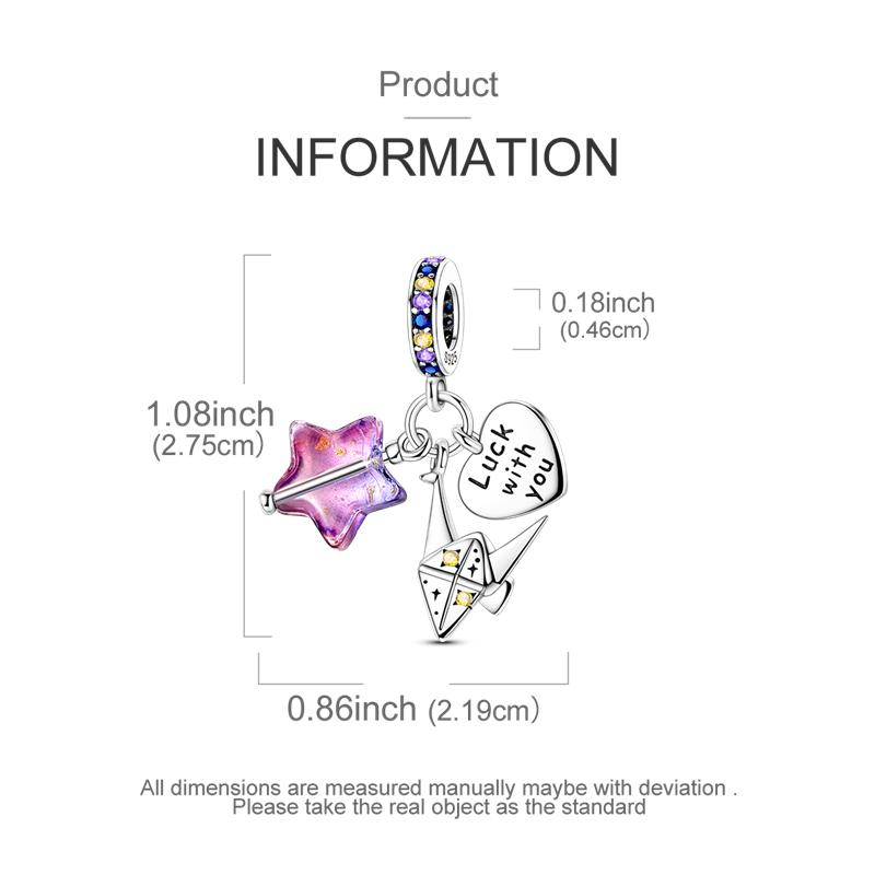 Charm S Copper Original Lucky Gift Charms Beads Fit Pendant Charm Bracelet Dangle For Women Diy Fine Jewelry Making