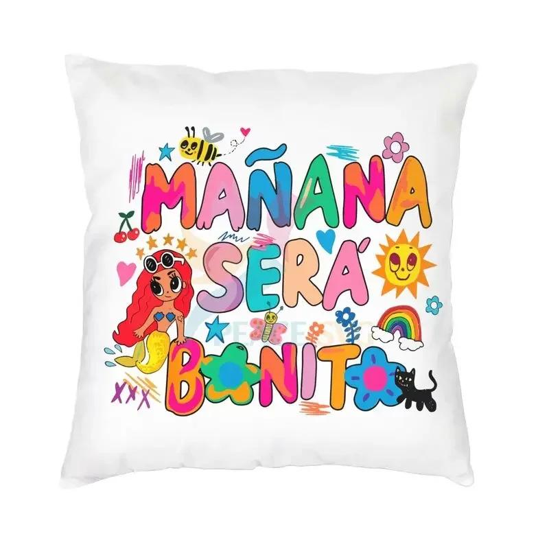 Manana Sera Bonito Karol G Pillow Case Home Decoration Nordic Cushion Cover Square Pillowcase