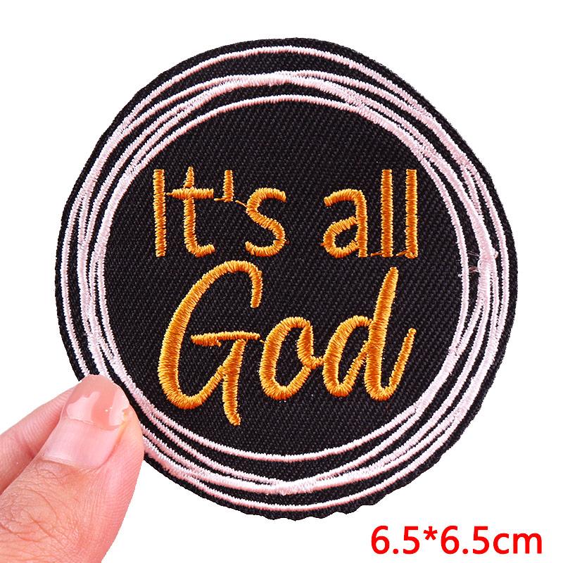 Black Series Letter Embroidered Patches Jackets Backpack Sew Badges Personalized Letter Slogans Iron On Patches For Clothing
