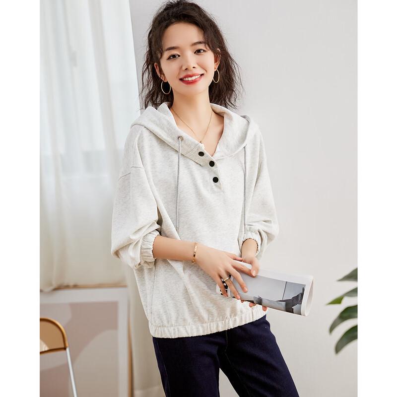 Firstview Women's Fashion Casual Long Sleeve Hooded Sweatshirt F21C11442