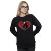 DC Comics Womens/Ladies Batman TV Series Catwoman Heart Sweatshirt