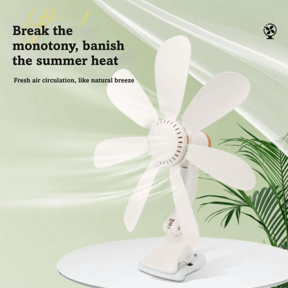 Strong Wind Portable Clip Fan Powerful Airflow Mini Quiet Fan Small Personal Cooling Fan  Bedroom