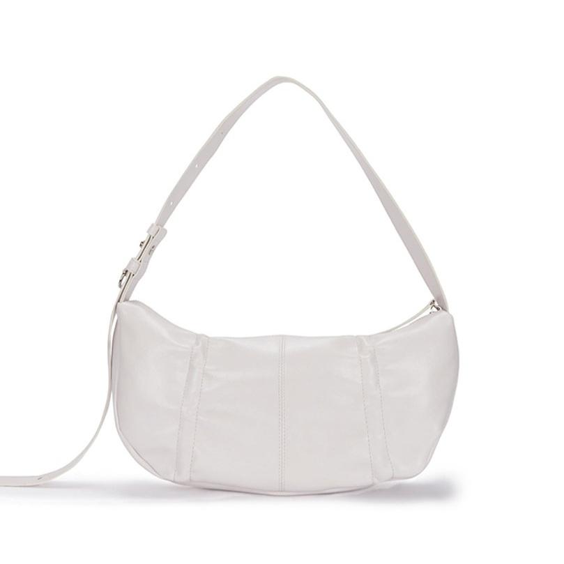 Matin Kim HALF SHIRRING RIBBON ROUND BAG - 6 Colors