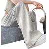Women's Grey High-Waisted Sweatpants: Slimming Loose Fit, Magic Wide-Leg for Spring/Autumn 2025.