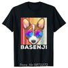 Retro Dog Lover Basenji With Sunglasses TShirts Cotton T Shirt Unisex Tshirt Fitness Tees Oversized Tops Unisexs Clothing