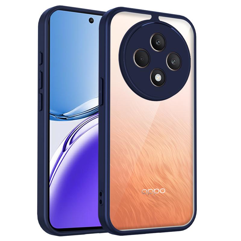 Oppo Reno12 F 5G CPH2637 Pouzdro Nárazuvzdorný Silikonový TPU Nárazník Průhledná Zadní Strana Tvrdý Kryt Matné Pouzdro na Telefon pro Oppo Reno 12F 4G CPH2687