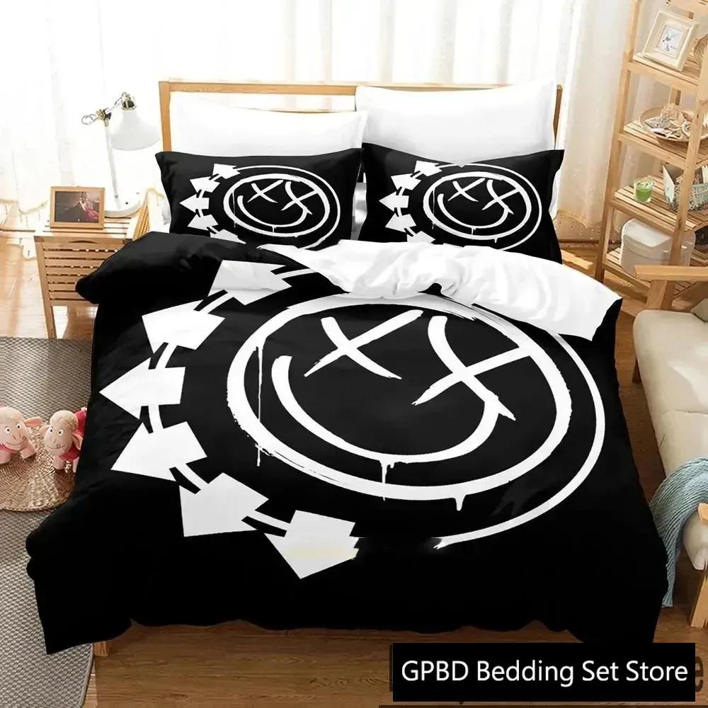 3D-Druck Blink-182 Bettwäscheset Doppelbett Einzelbett King Bettbezug Steppdecke Kissenbezug Jungen Mädchen Erwachsene Schlafzimmer