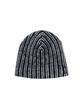 THEVINYLHOUSE Striped Beanie Black (Vh2Dfuab24A)