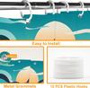 Mountain Abstact Nature Forest Shower Curtain,Bathroom Shower Curtains Bathtub Home Decor Waterproof Fabric Machine Washable Wit