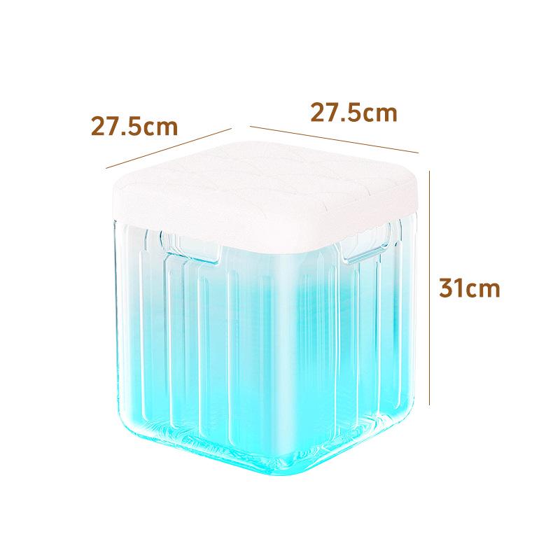 Children's Toy Storage Bench with Transparent Large Capacity for Plush Dolls and Cloth Bags
