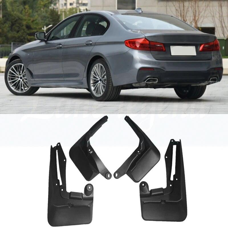 4ks Lisované TPO Lapače nečistot Pro BMW Řady 5 G30 G31 Sedan Saloon Touring 2017 - Zástěrky Lapače nečistot Přední Zadní 2018