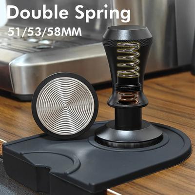 Coffee Tamper 51mm Double Spring Tamper 30lb Constant Pressure Tamper 54mm 51mm 53mm 58mm Espresso Accessories Barista Tools